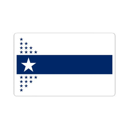 Illinois Centennial Flag (United States) STICKER Vinyl Kiss-Cut Decal 2 Inch White - The Sticker Space