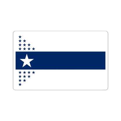 Illinois Centennial Flag (United States) STICKER Vinyl Kiss-Cut Decal 4 Inch White - The Sticker Space