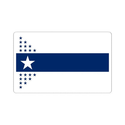 Illinois Centennial Flag (United States) STICKER Vinyl Kiss-Cut Decal 6 Inch White - The Sticker Space