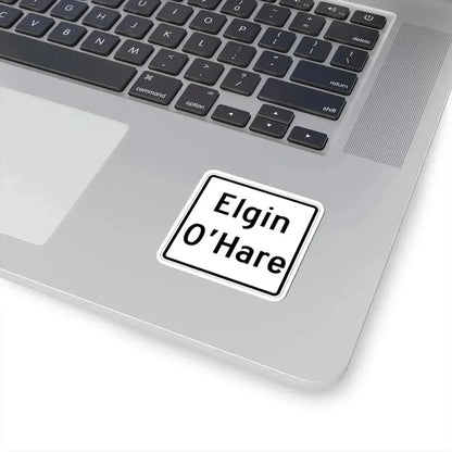 Illinois ElginOHare Expressway (Illinois) (Road Sign) STICKER Vinyl Kiss-Cut Decal - The Sticker Space