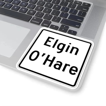 Illinois ElginOHare Expressway (Illinois) (Road Sign) STICKER Vinyl Kiss-Cut Decal - The Sticker Space