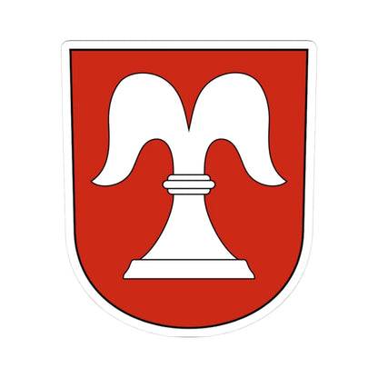 IllnauEffretikon-Bisikon-blazon (Switzerland) (Coat of Arms) STICKER Vinyl Kiss-Cut Decal 3 Inch White - The Sticker Space
