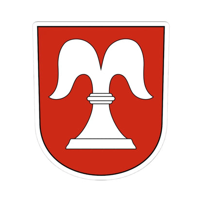 IllnauEffretikon-Bisikon-blazon (Switzerland) (Coat of Arms) STICKER Vinyl Kiss-Cut Decal 4 Inch White - The Sticker Space