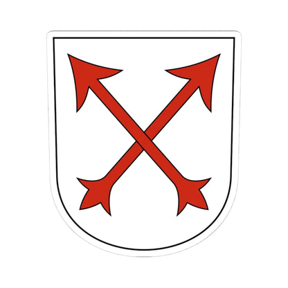 IllnauEffretikon-Ottikon-blazon (Switzerland) (Coat of Arms) STICKER Vinyl Kiss-Cut Decal 4 Inch White - The Sticker Space