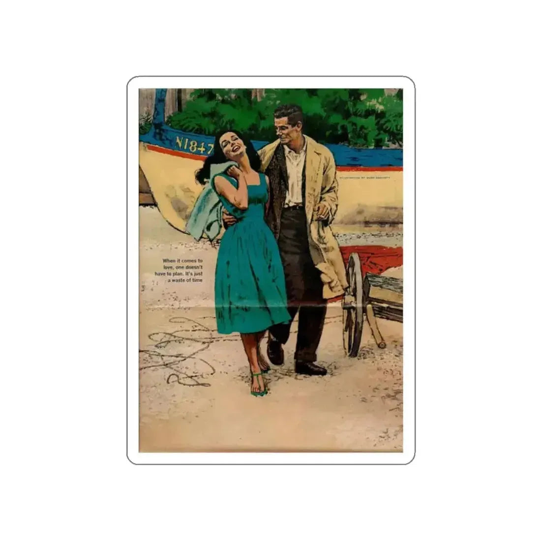 Illustration 2 (Magazine Illustration) STICKER Vinyl Die-Cut Decal - The Sticker Space