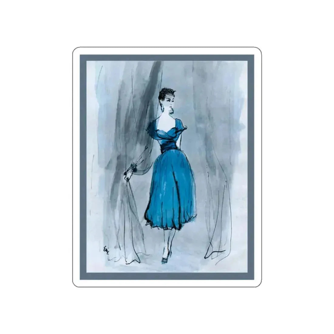 Illustration by Carl Erickson, 1953 (Magazine Illustration) STICKER Vinyl Die-Cut Decal White Die-Cut 2 Inch - The Sticker Space