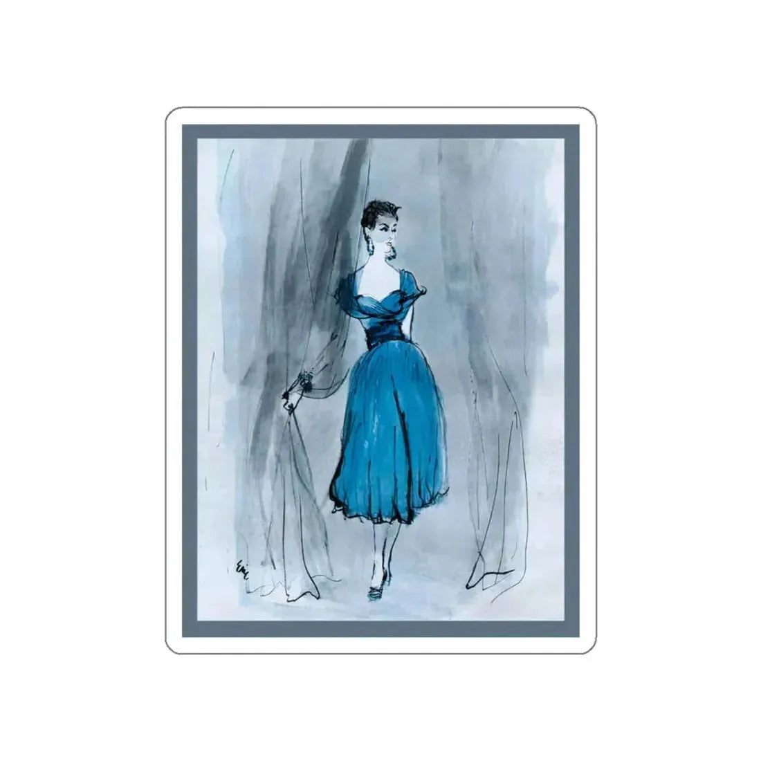 Illustration by Carl Erickson, 1953 (Magazine Illustration) STICKER Vinyl Die-Cut Decal White Die-Cut 3 Inch - The Sticker Space