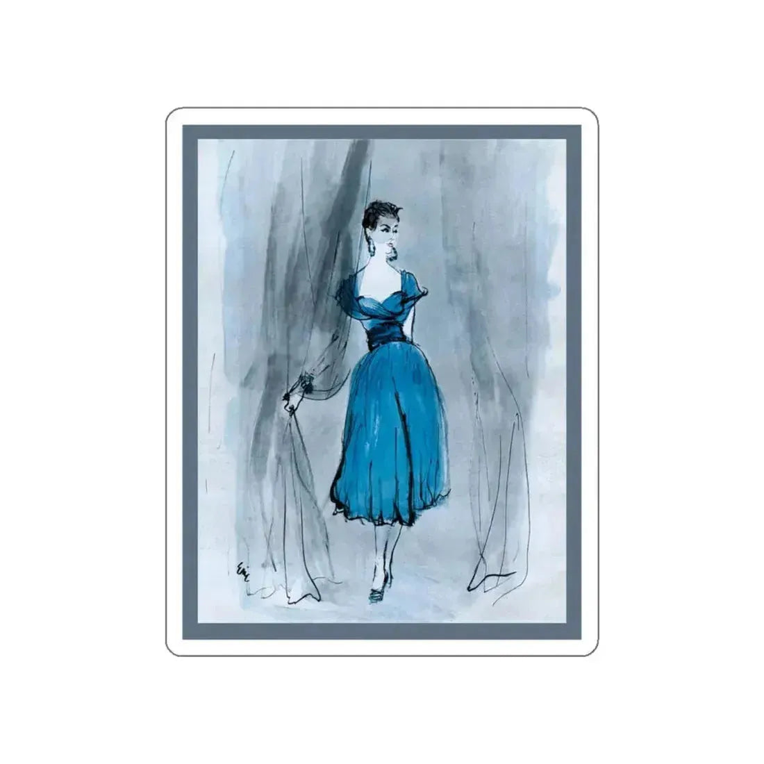 Illustration by Carl Erickson, 1953 (Magazine Illustration) STICKER Vinyl Die-Cut Decal White Die-Cut 4 Inch - The Sticker Space