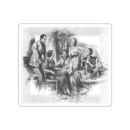 Illustration by Charles D. Mitchell, 1936 (2) (Magazine Illustration) STICKER Vinyl Die-Cut Decal - The Sticker Space