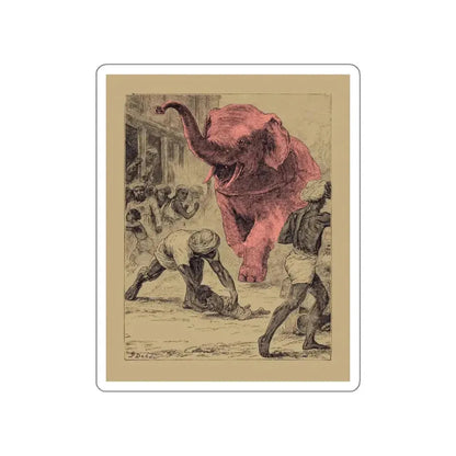 Illustration by Frank Dadd (Magazine Illustration) STICKER Vinyl Die-Cut Decal White Die-Cut 6 Inch - The Sticker Space