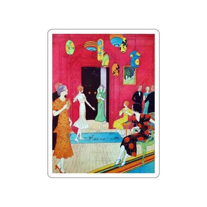 Illustration by Gladys Peto (1) (Magazine Illustration) STICKER Vinyl Die-Cut Decal White Die-Cut 2 Inch - The Sticker Space