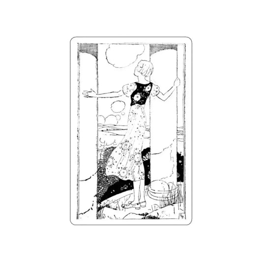 Illustration by Gladys Peto (2) (Magazine Illustration) STICKER Vinyl Die-Cut Decal White Die-Cut 2 Inch - The Sticker Space