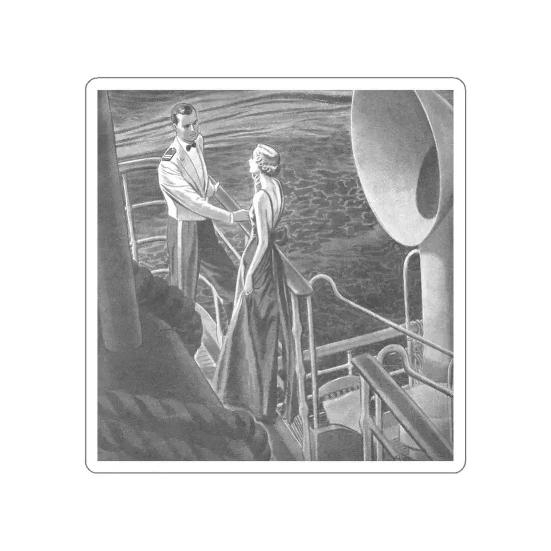 Illustration by James Williamson, 1938 (Magazine Illustration) STICKER Vinyl Die-Cut Decal - The Sticker Space