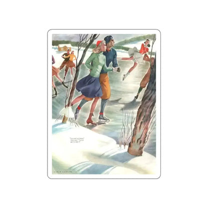 Illustration by Mario Cooper, 1941 (Magazine Illustration) STICKER Vinyl Die-Cut Decal - The Sticker Space