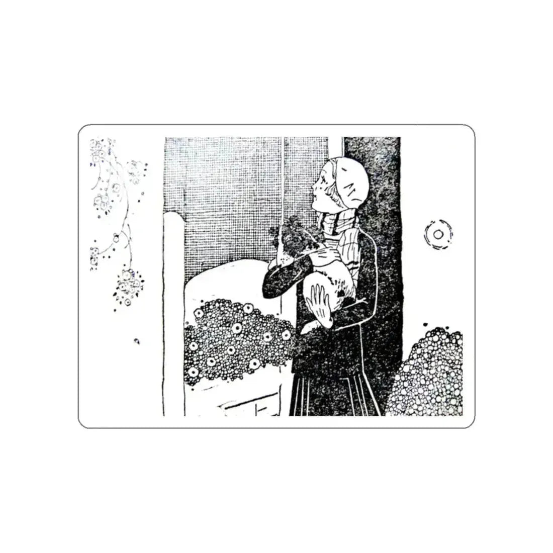 Illustration in 1920s Happy Holiday Stories book (2) (Magazine Illustration) STICKER Vinyl Die-Cut Decal White Die-Cut 2 Inch - The Sticker Space