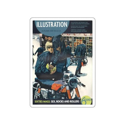 Illustration - Issue 25 - 2010  (1963, Ace Cafe London) (Magazine Illustration) STICKER Vinyl Die-Cut Decal White Die-Cut 6 Inch - The Sticker Space