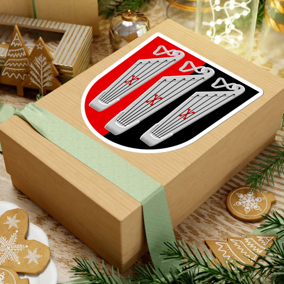 Ilomantsi.vaakuna (Finland) (Coat of Arms) STICKER Vinyl Kiss-Cut Decal - The Sticker Space