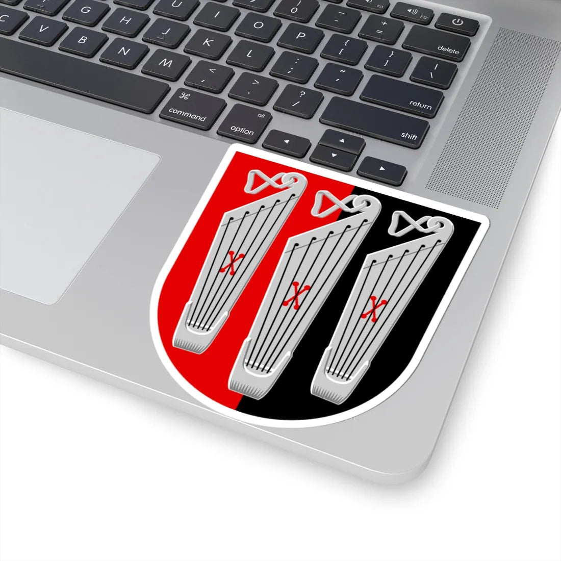 Ilomantsi.vaakuna (Finland) (Coat of Arms) STICKER Vinyl Kiss-Cut Decal - The Sticker Space