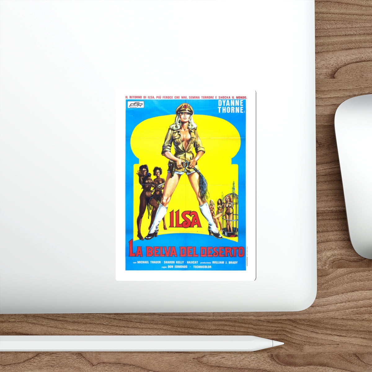 ILSA HAREM KEEPER OF THE OIL SHEIKS (2) 1976 Movie Poster STICKER Vinyl Die-Cut Decal-The Sticker Space