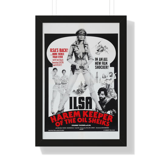 ILSA HAREM KEEPER OF THE OIL SHEIKS (3) 1976 - Framed Movie Poster-16″ x 24″-The Sticker Space