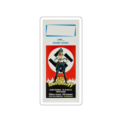 ILSA SHE-WOLF OF THE SS (ITALIAN) 1975 Movie Poster STICKER Vinyl Die-Cut Decal - The Sticker Space