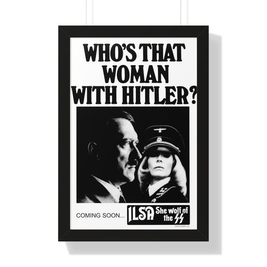 ILSA SHE-WOLF OF THE SS (TEASER) 1975 - Framed Movie Poster-16″ x 24″-The Sticker Space