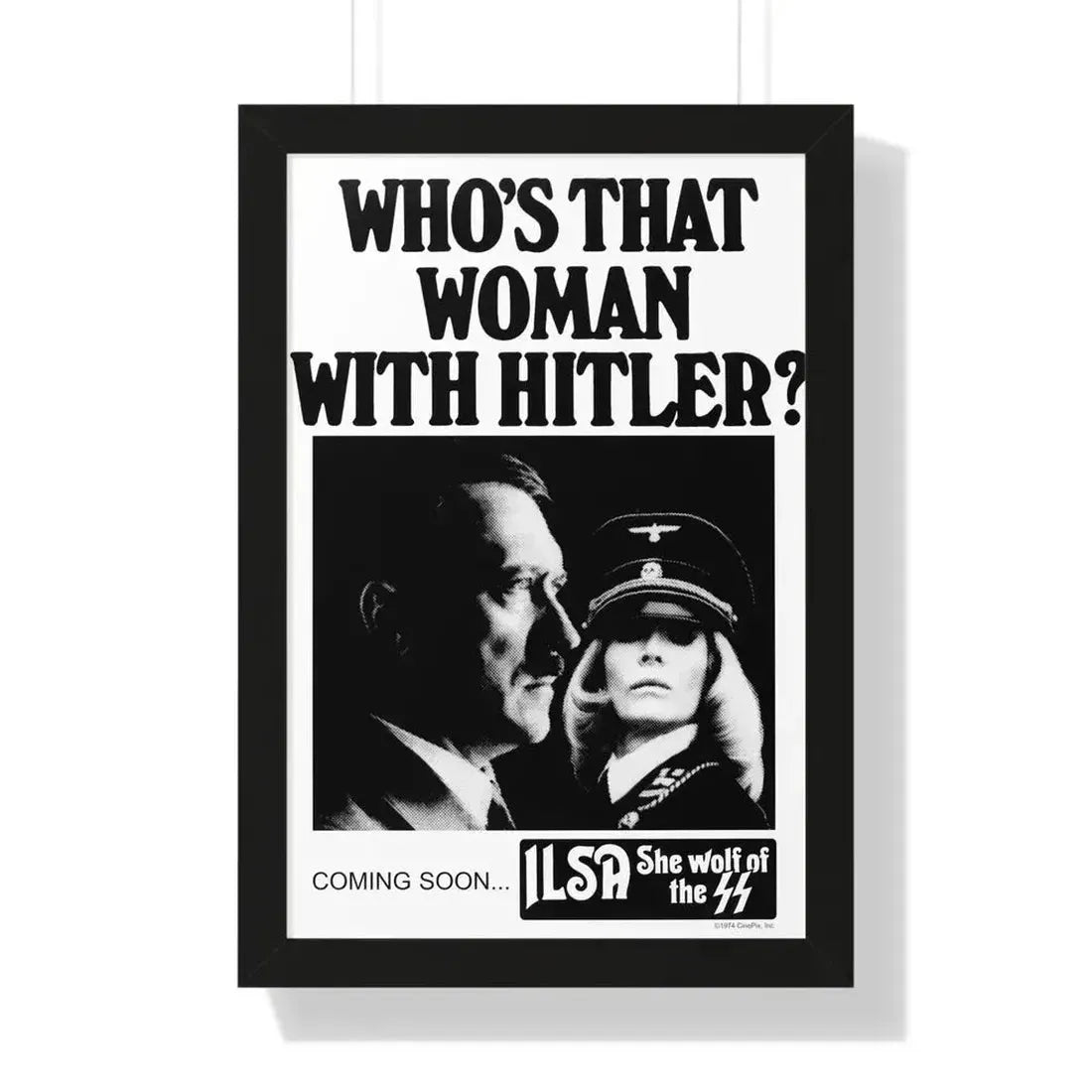 ILSA SHE-WOLF OF THE SS (TEASER) 1975 - Framed Movie Poster - The Sticker Space
