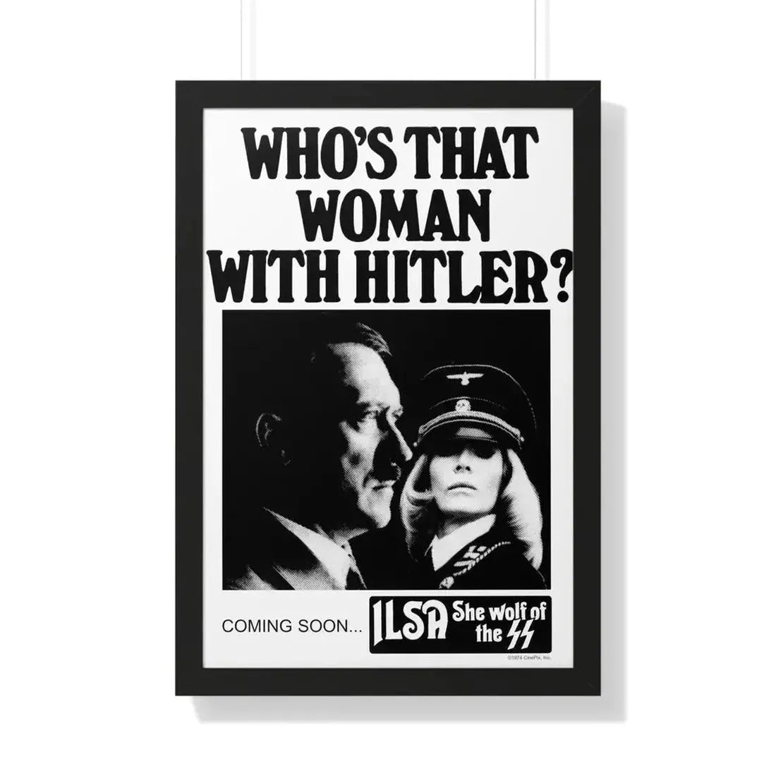 ILSA SHE-WOLF OF THE SS (TEASER) 1975 - Framed Movie Poster - The Sticker Space