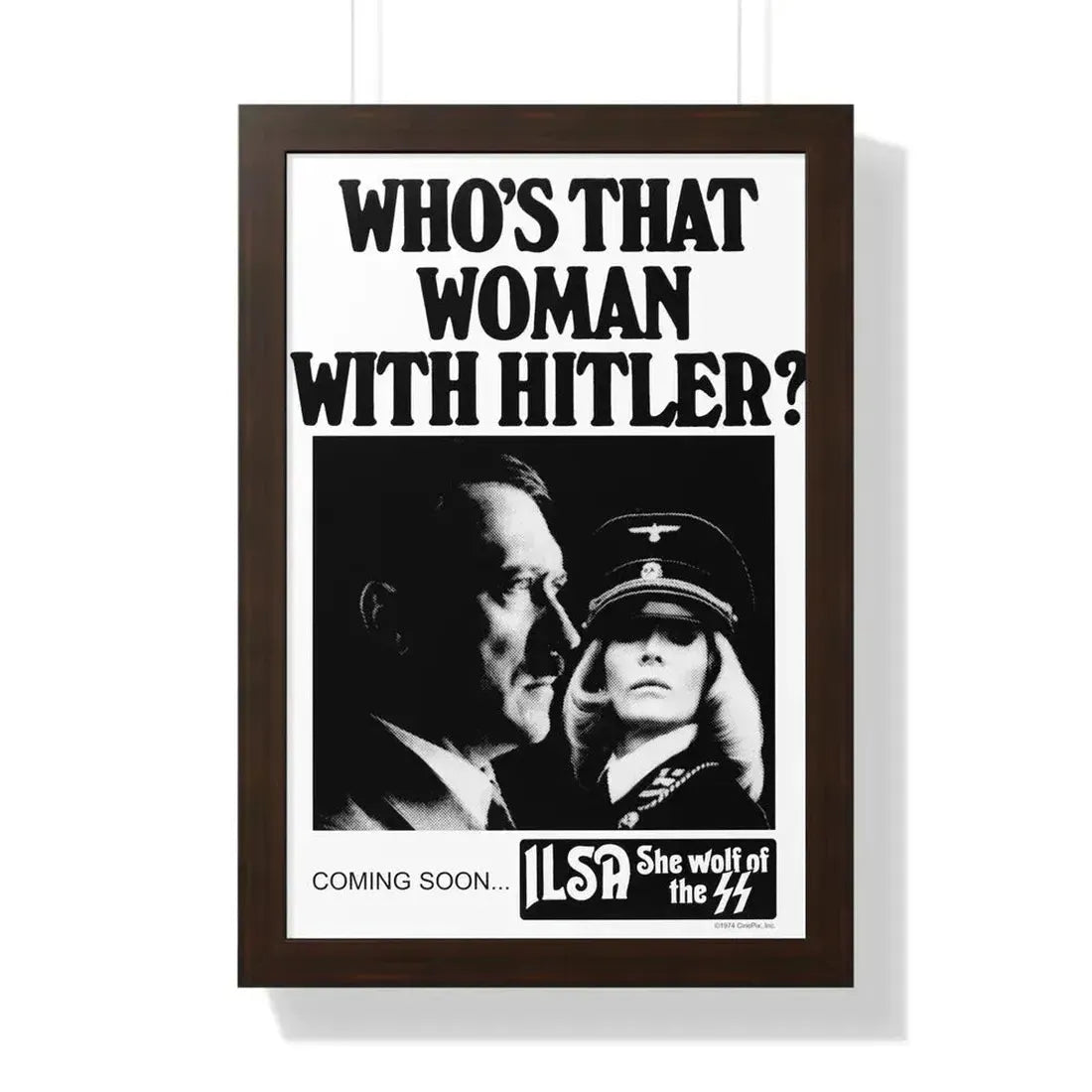 ILSA SHE-WOLF OF THE SS (TEASER) 1975 - Framed Movie Poster - The Sticker Space