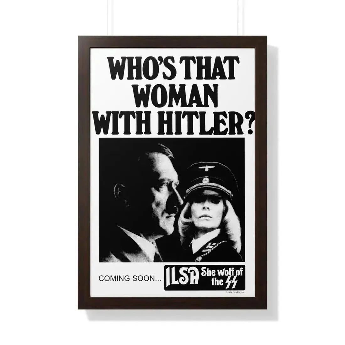 ILSA SHE-WOLF OF THE SS (TEASER) 1975 - Framed Movie Poster - The Sticker Space