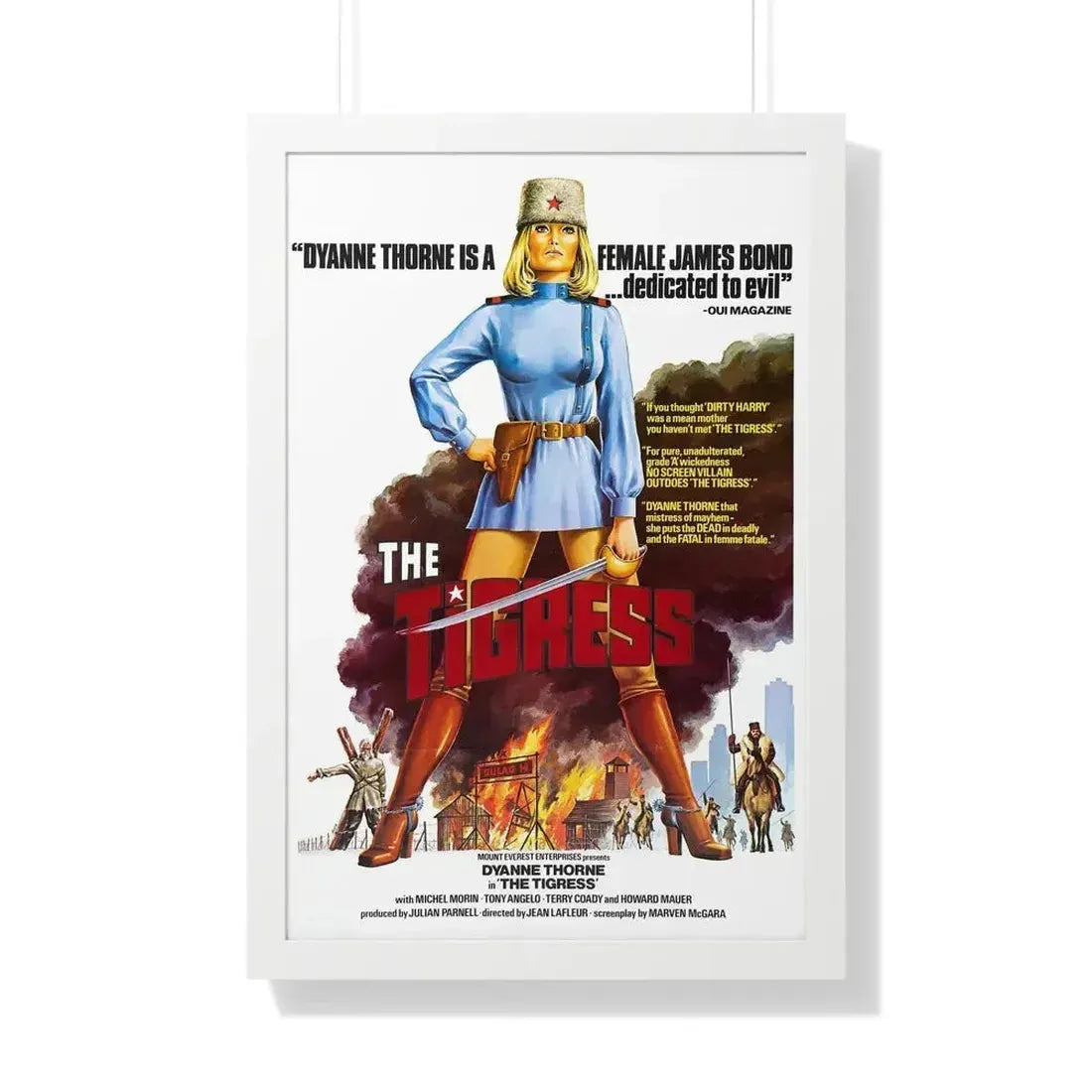 ILSA THE TIGRESS OF SIBERIA 1977 - Framed Movie Poster - The Sticker Space