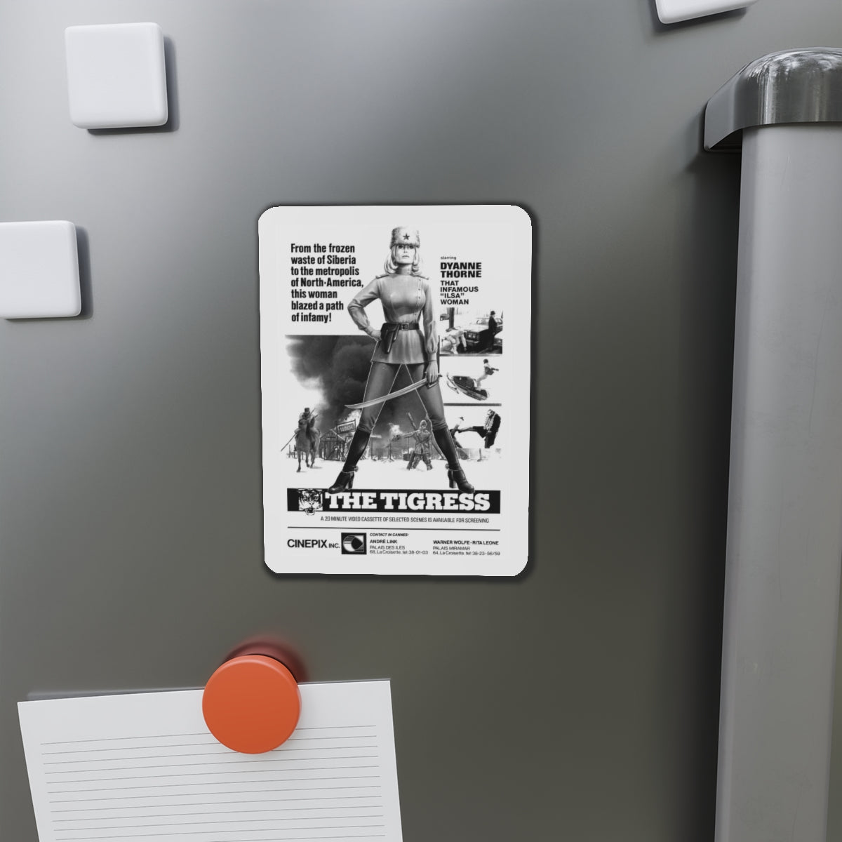 ILSA THE TIGRESS OF SIBERIA (VIDEO) 1977 Movie Poster - Refrigerator Magnet-The Sticker Space