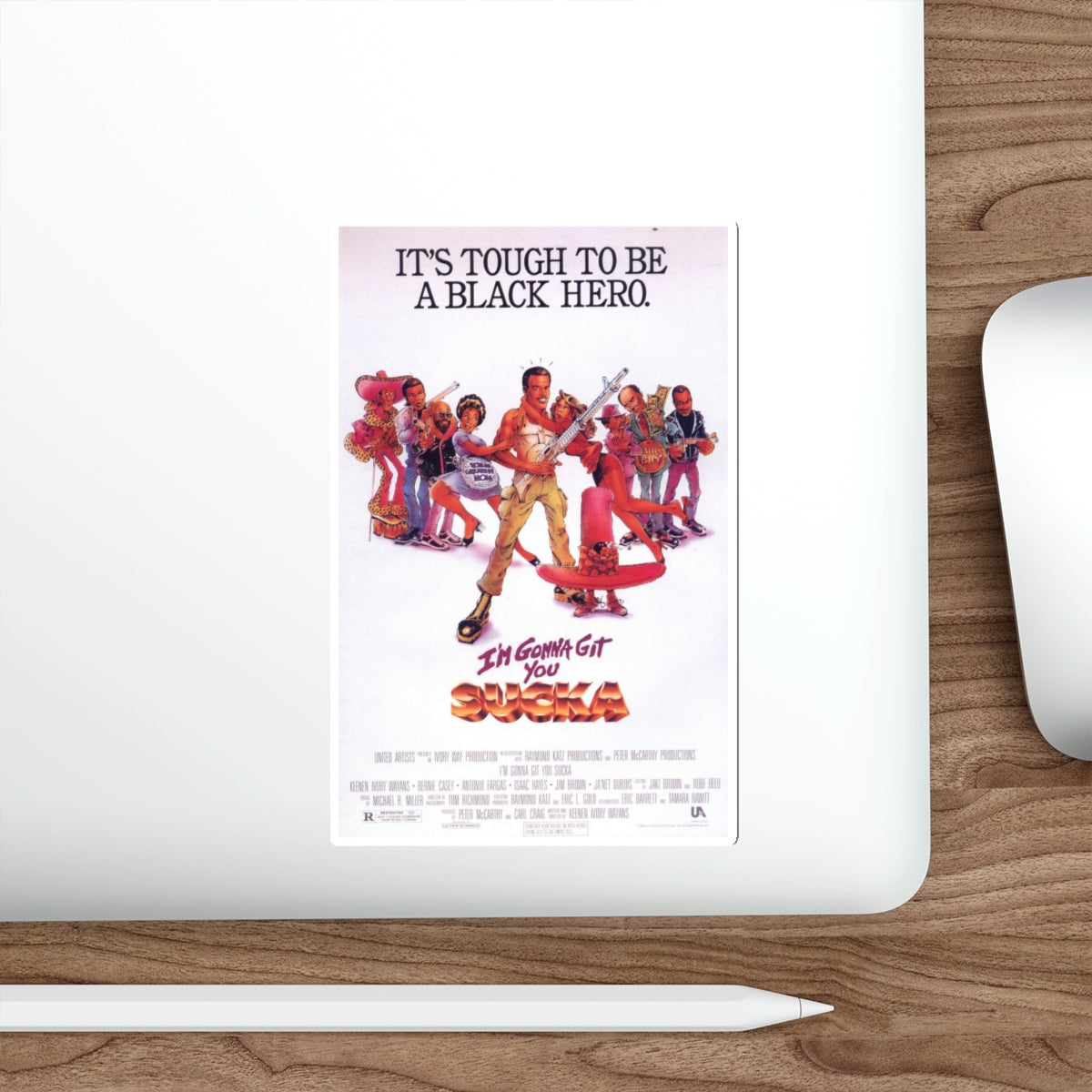 I'M GONNA GIT YOU SUCKA 1988 Movie Poster STICKER Vinyl Die-Cut Decal-The Sticker Space