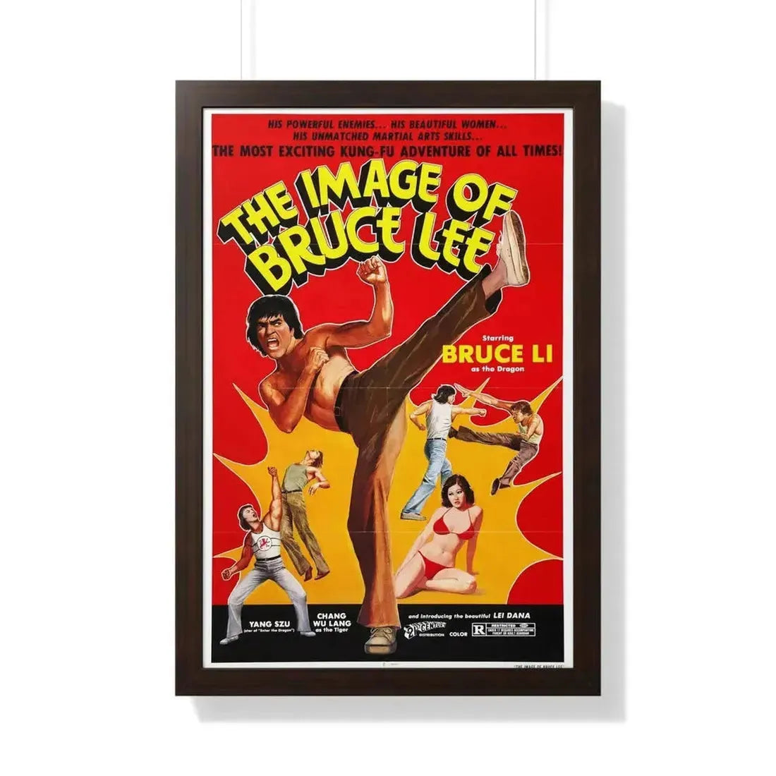 IMAGE OF BRUCE LEE 1976 - Framed Movie Poster - The Sticker Space