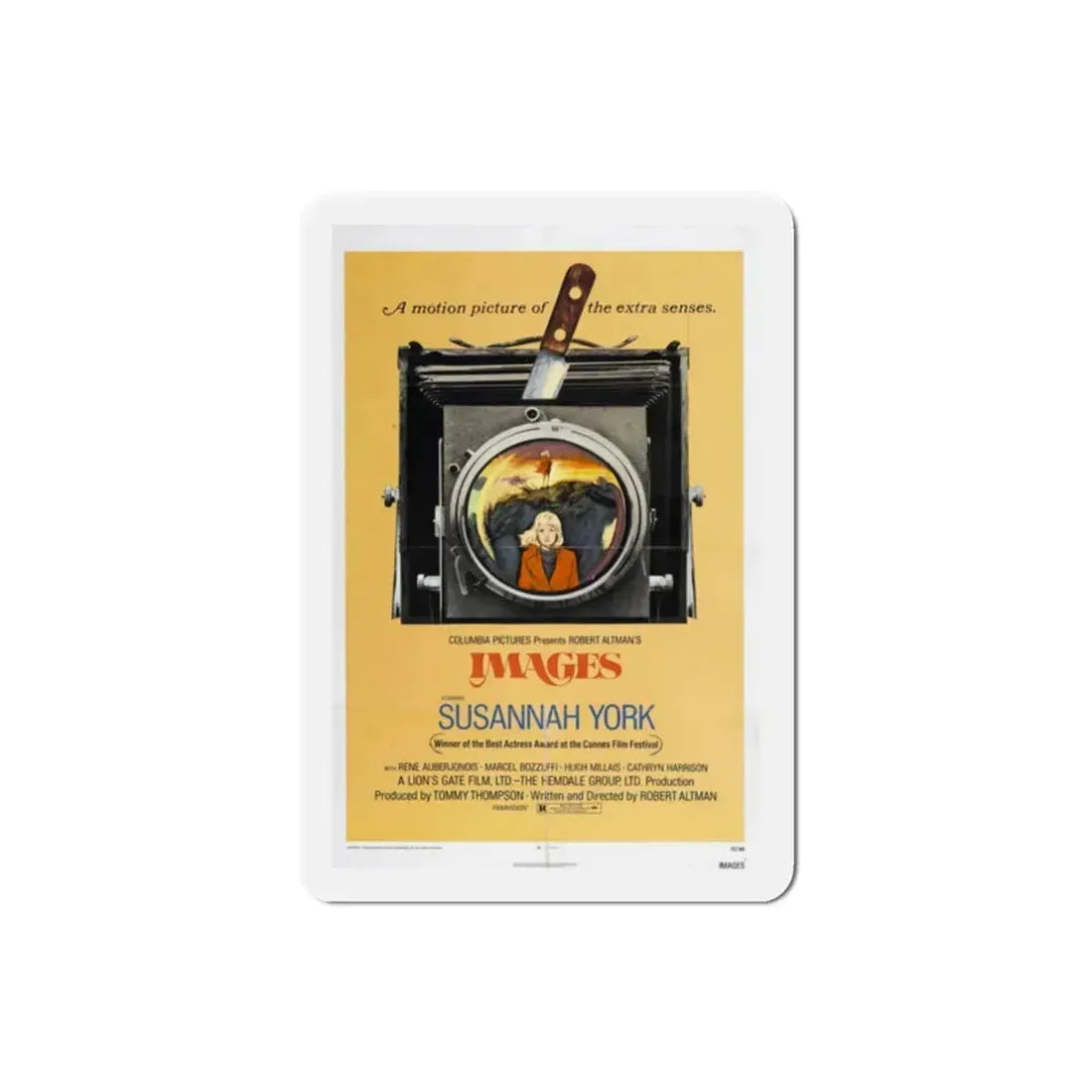 Images 1972 Movie Poster Refrigerator Magnet 2 Inch - The Sticker Space