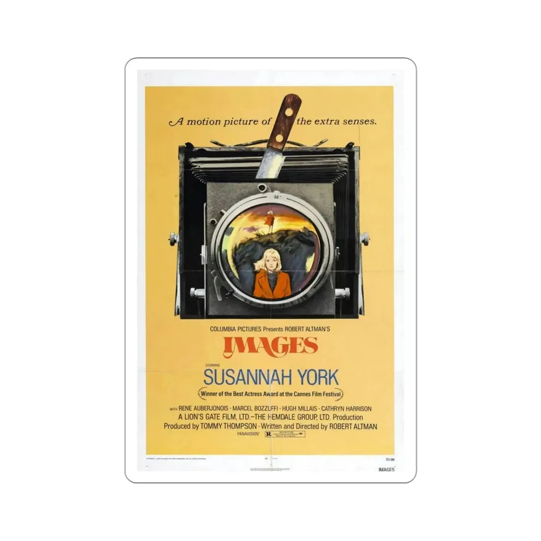 Images 1972 Movie Poster STICKER Vinyl Die-Cut Decal - The Sticker Space