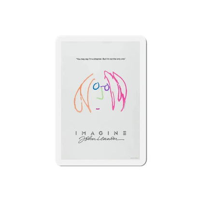 Imagine John Lennon 1988 Movie Poster Refrigerator Magnet 2 Inch - The Sticker Space