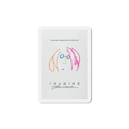 Imagine John Lennon 1988 Movie Poster Refrigerator Magnet 5 Inch - The Sticker Space