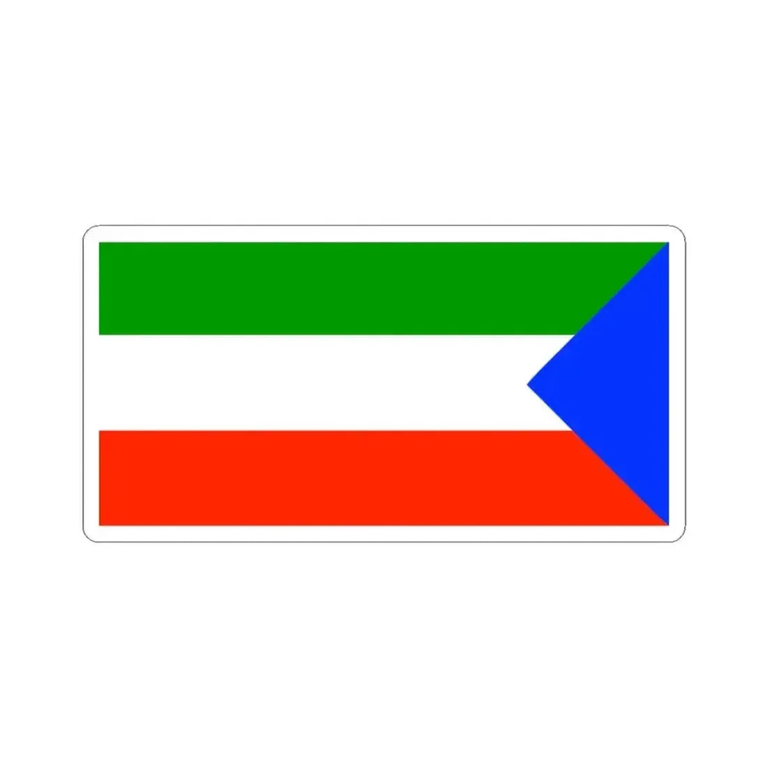 Imbabura Flag (Ecuador) STICKER Vinyl Kiss-Cut Decal 3 Inch White - The Sticker Space