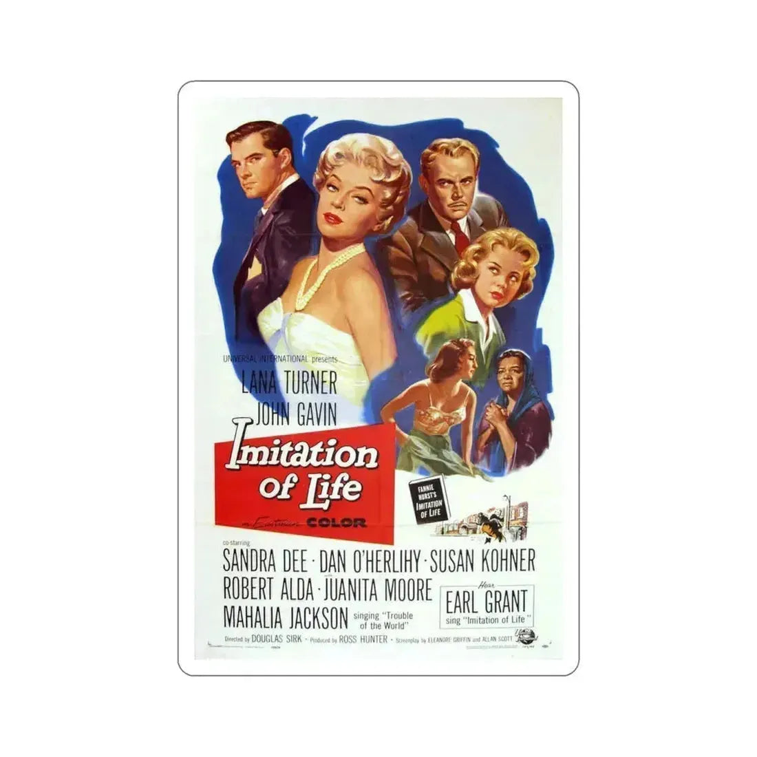 Imitation of Life 1959 Movie Poster STICKER Vinyl Die-Cut Decal 6 Inch - The Sticker Space