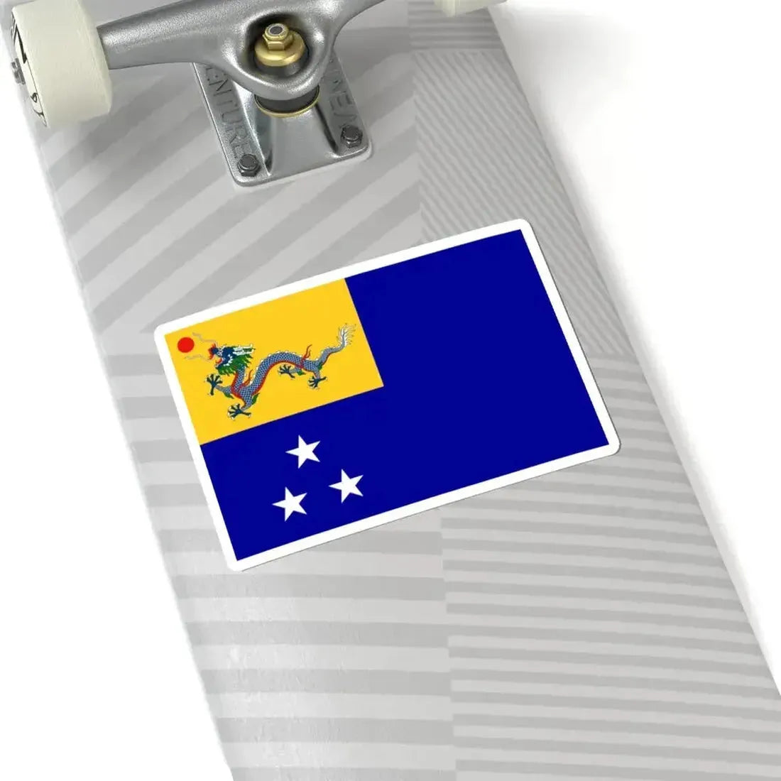 Imperial Chinese Navy Admirals Flag 1909-1911 (China) STICKER Vinyl Kiss-Cut Decal - The Sticker Space