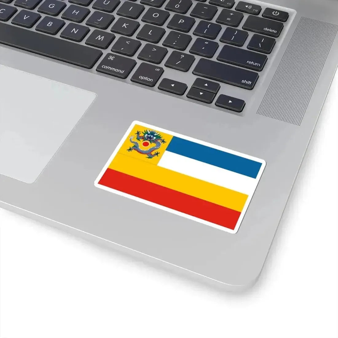 Imperial Chinese Navy Commodores Flag 1905-1909 (China) STICKER Vinyl Kiss-Cut Decal - The Sticker Space