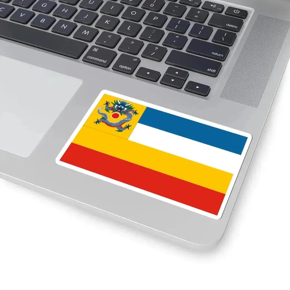 Imperial Chinese Navy Commodores Flag 1905-1909 (China) STICKER Vinyl Kiss-Cut Decal - The Sticker Space