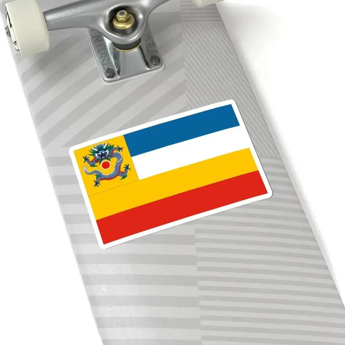 Imperial Chinese Navy Commodores Flag 1905-1909 (China) STICKER Vinyl Kiss-Cut Decal - The Sticker Space