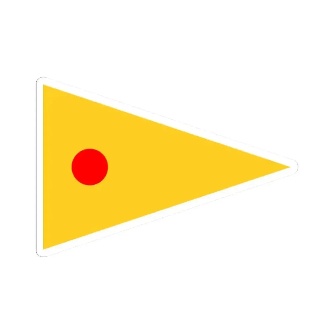 Imperial Chinese Navy Duty Ship Pennant 1909-1911 (China) STICKER Vinyl Kiss-Cut Decal 2 Inch White - The Sticker Space