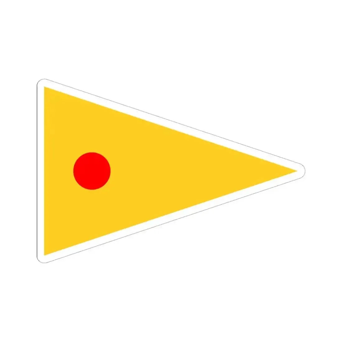 Imperial Chinese Navy Duty Ship Pennant 1909-1911 (China) STICKER Vinyl Kiss-Cut Decal 6 Inch White - The Sticker Space