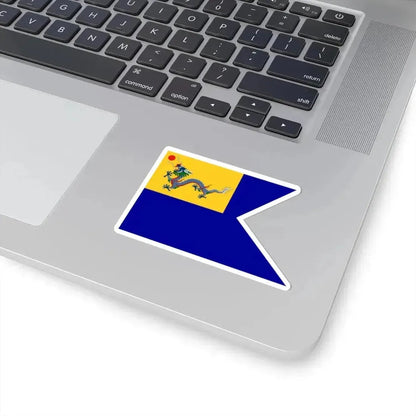 Imperial Chinese Navy Fleet Leaders Flag 1909-1911 (China) STICKER Vinyl Kiss-Cut Decal - The Sticker Space