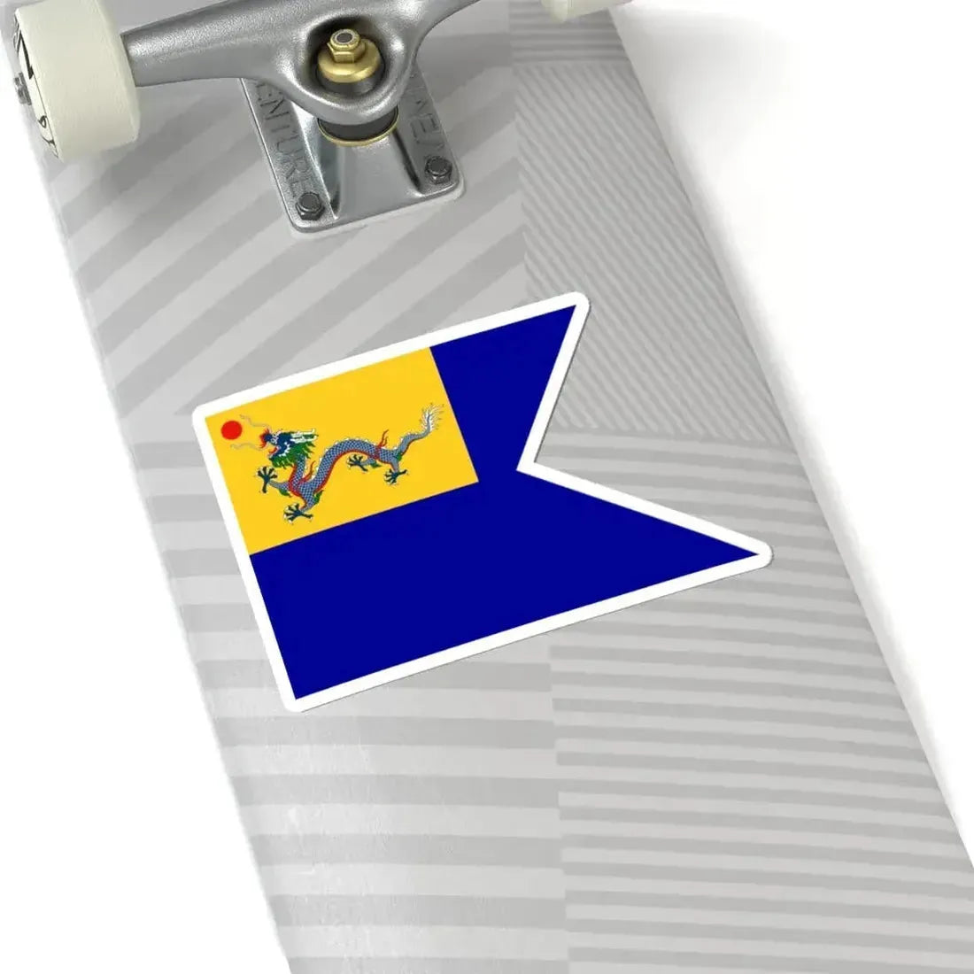 Imperial Chinese Navy Fleet Leaders Flag 1909-1911 (China) STICKER Vinyl Kiss-Cut Decal - The Sticker Space