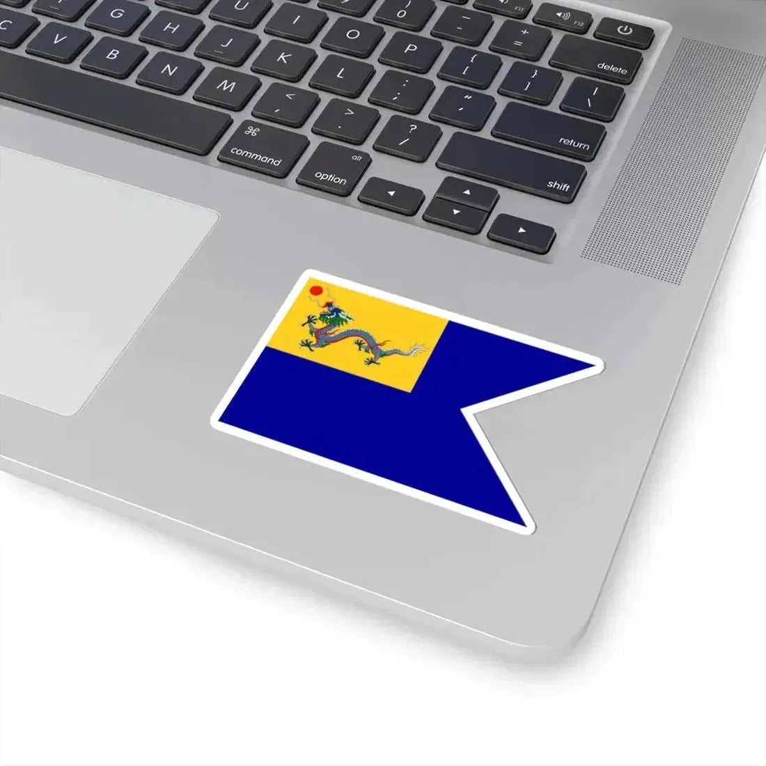 Imperial Chinese Navy Senior Officers Flag 1909-1911 (China) STICKER Vinyl Kiss-Cut Decal - The Sticker Space