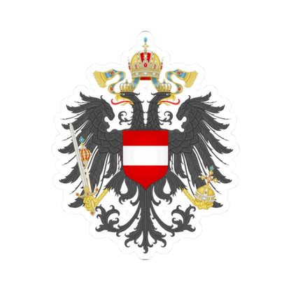 Imperial Coat of Arms of Austria (Austria) (Coat of Arms) STICKER Vinyl Kiss-Cut Decal 2 Inch White - The Sticker Space